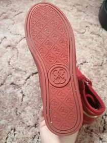 Červené kotníkové boty - 3