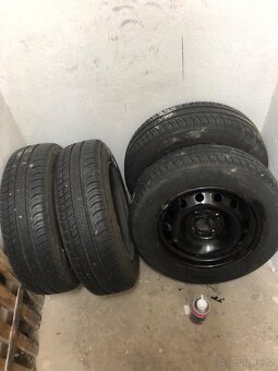 pneu michelin 165/70-r14+plechové disky - 3