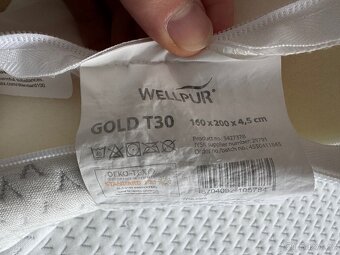 Vrchní matrace 160x200x4.5 Wellpur Gold T30 (Jysk) - 3