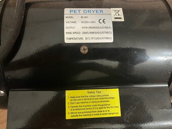 Fén pro psy a kočky - Blaster - 3