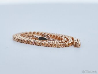 18k náramek s diamanty 1,37ct - certifikát GRA - 3