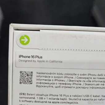 Apple iPhone 16 plus, 256GB bílá 24měsíců záruka. - 3
