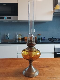 STAROŽITNÁ ART DECO PETROLEJKA GAUDARD, 20.–30. LÉTA - 3