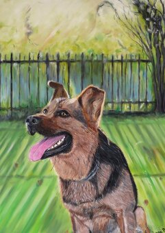 Ručně malovaný obraz – Olejomalba – Zvířata, domácí mazlíček - 3