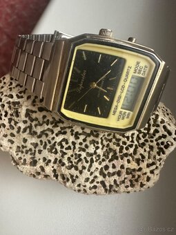 Retro hodinky mechanicke a quartz kombinace - 3