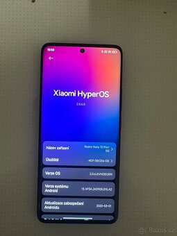 Xiaomi Redmi Note 13 Pro+ 5G, 8/256GB, černý, top stav + 2 k - 3