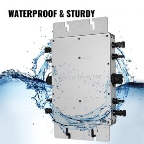 solární střídač MPPT mikro invertor 1200 W - 3