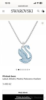 Přívěsek Swarovski Iconic Swan - 3