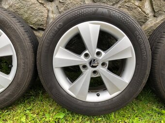 Alu kola Škoda Velorum 5x112 r16 na letních pneu - 3