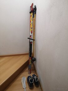 Dětské běžky Skol, boty 33, hůlky - set - 3