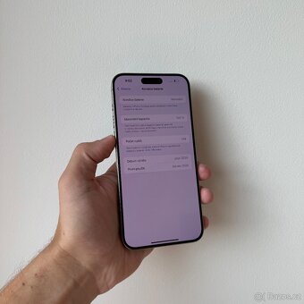 APPLE IPHONE 15 PRO MAX 256GB-PŘÍRODNÍ TITAN,BATERIE 100% - 3