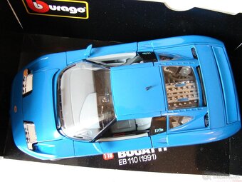 1:18 BBURAGO - Bugatti EB 110 (1991) modrá - 3
