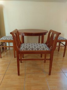 starožitný stolek + stoličky - 3