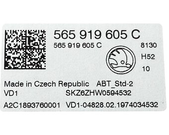 LCD display navigace 565919605C Škoda Karoq 7N r.v. 2019 - 3