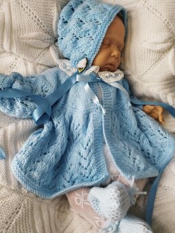 Kabátek/cardigan - ruční práce Anglie - 3