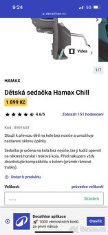 Dětská sedačka na kolo - 3