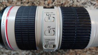 Canon EF 70-200mm F/4 L IS USM + příslušenství, STABILIZÁTOR - 3
