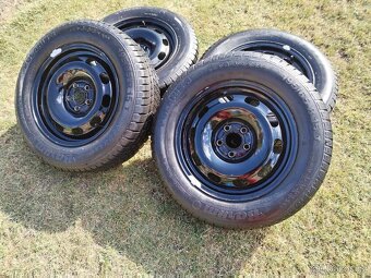 4 x Zimní kompletní plechové disky 5x100 - 3