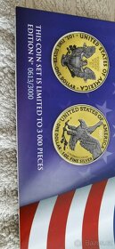 Stříbrné mince- Set stříbrných mincí American Eagle - The Ne - 3