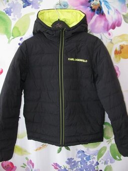 Dětská oboustranná zimní bunda s kapucí Karl L.vel.152 - 3