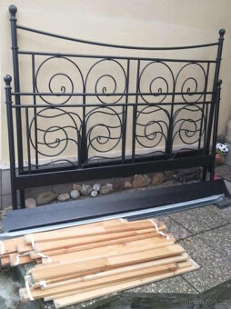 Rám kovové postele 180x200 + rošty - 3