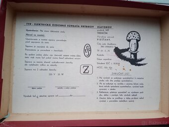 staré vánoční ozdoby světýlka muchomůrky - 3