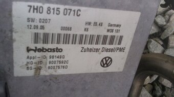 VW T5 příhřev Webasto - 3
