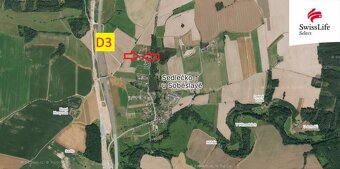 Prodej stavebního pozemku 1171 m2, Sedlečko u Soběslavě - 3