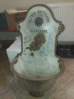 Starožitné umyvadlo Warnsdorf, Sudety. - 3