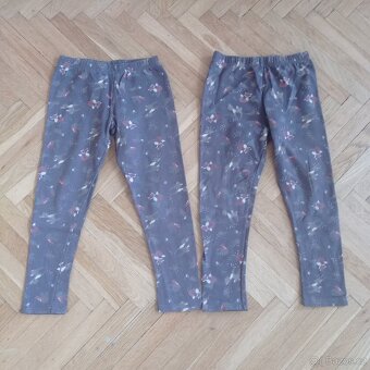 4x zateplené legíny 122/128 (dvojčata) - 3