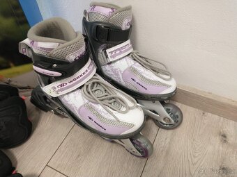 Kolečkové brusle - svítící - 3