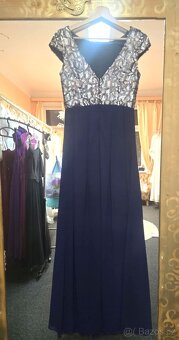 LUXUSNÍ PLESOVÉ ŠATY+PÁSEK vel.36 - 3