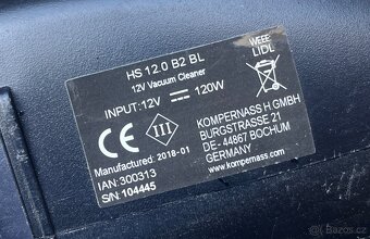 Ruční vysavač do auta na 12V - 3