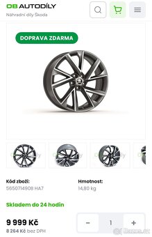 Alu kola VEGA R20 NOVÉ + NOVÉ PNEU MICHELIN - 3