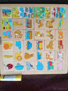 Dřevěné puzzle Noemova archa, Krteček, farma - 3