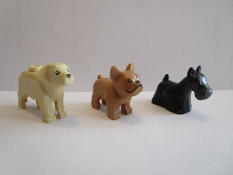Lego figurky pes vlčák, Husky, labrador, buldok, teriér - 3