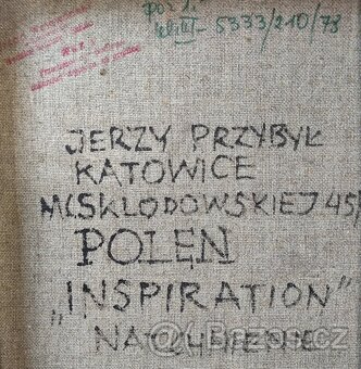 Obraz Jerzy Przybyl - Katowice, olej na plátně rok 1977 - 3