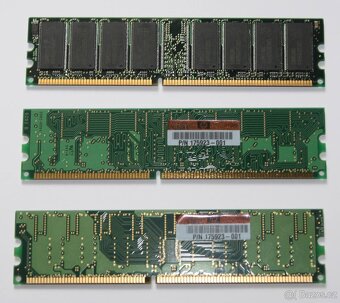 Různé DDR paměti (2× 128MB, 3× 512MB, i ECC) - 3