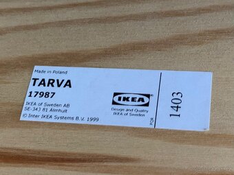 Dřevěná IKEA postel 90x200 cm (model Tarva) - 3