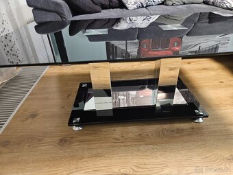 Konferenční stolek skleněný 120x70cm - 3