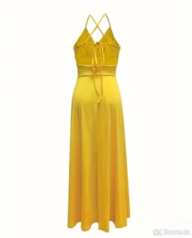 Šaty dlouhé nové žluté - 3