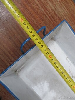 Nabízím velky krásný starožitný modrý smalto - 3