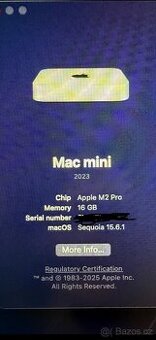 Predám Mac mini M2 Pro – 16 GB RAM, 512 GB SSD - 3
