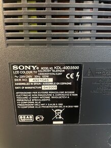 SONY Bravia KDL-40D3500 - 3