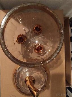 Velká krystalová dóza jablko s víkem - 3