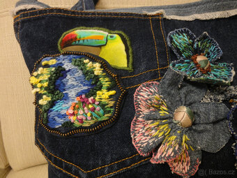 NOVÁ/Velká originální džínová kabelka - 3