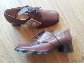 Nové kožené boty na šněrování - 3