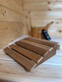 Saunový podhlavník - thermowood osika, lípa - 3