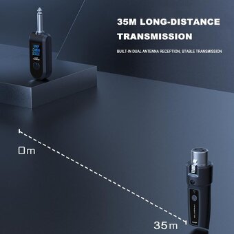 Převodník bezdrátového mikrofonu UHF Systém XLR - 3