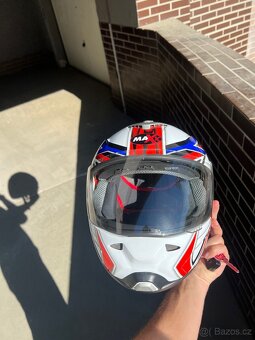 Integrální moto helma Maxx Tricolor M jako nová - 3
